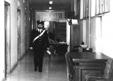 Corridoio del tribunale negli anni 80