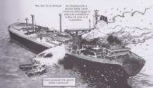 L'illustrazione dell'incendio