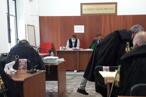 Udienza monocratica in tribunale