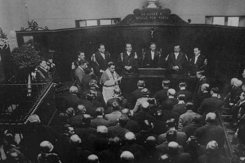 Anno 1929: inaugurazione del tribunale a Palazzo Sanizi