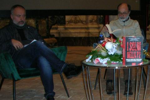 Da sin. il giornalista Colarieti e l'avvocato Repici