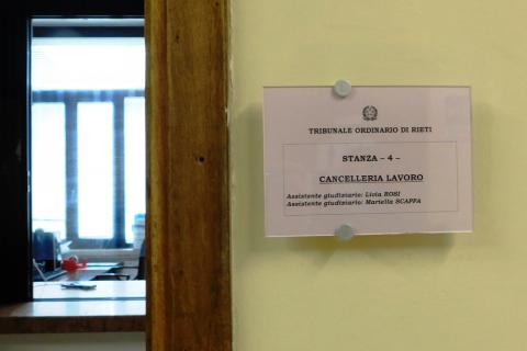 La cancelleria del tribunale